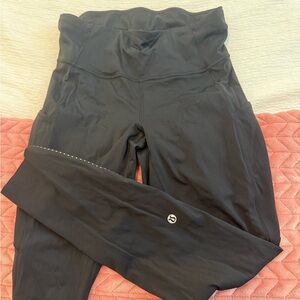 Lululemon lBlack High-Waisted Leggings with pockets